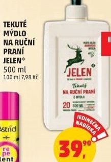 Tekuté mýdlo na ruční praní Jelen
