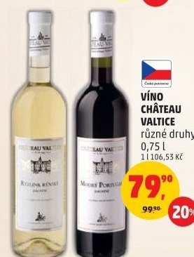 Vína Chateau Valtice