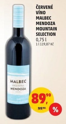 Víno Malbec Mendoza