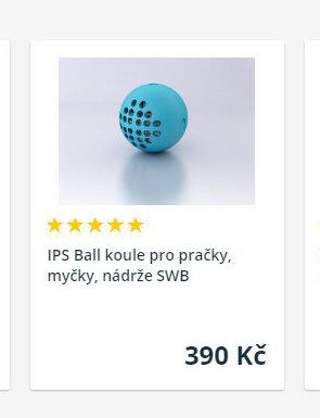 IPS Ball koule pro pračky, myčky, nádrže SWB