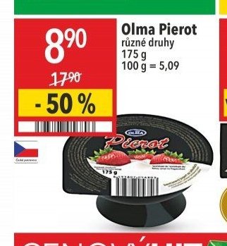 Olma Pierot různé druhy