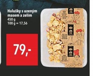 Halušky s uzeným masem a zelím