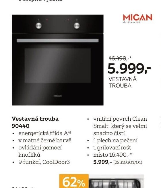 Vestavná trouba 90440
