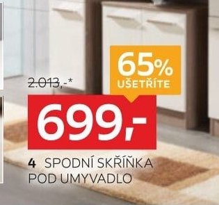 4 spodní skříňka pod umyvadlo