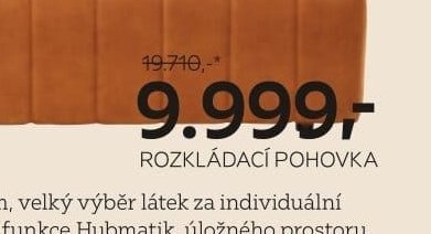 rozkládací pohovka (oranžová)