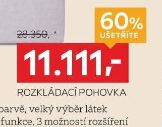 rozkládací pohovka (šedá, novel)