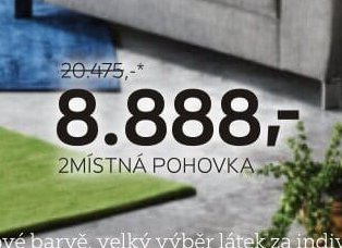2-místná pohovka