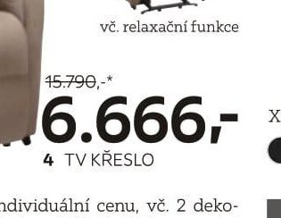 4 TV KŘESLO