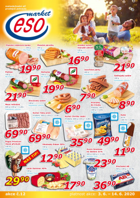 akční leták ESO MARKET 3.6.2020-14.6.2020