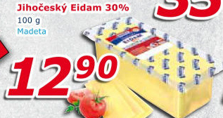 Sýr Eidam Jihočeský 30% Madeta