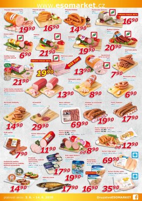 akční leták ESO MARKET 3.6.2020-14.6.2020