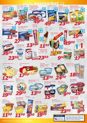 akční leták ESO MARKET 3.6.2020-14.6.2020