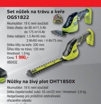 Set nůžek na trávu a keře OGS1822