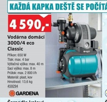 Vodárna domácí 3000/4 eco Classic