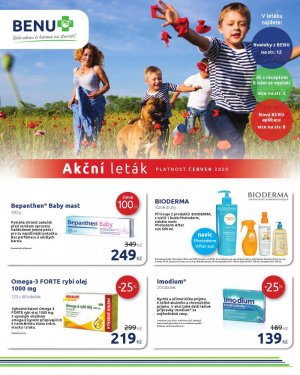 akční leták BENU Lékárna 1.6.2020-30.6.2020