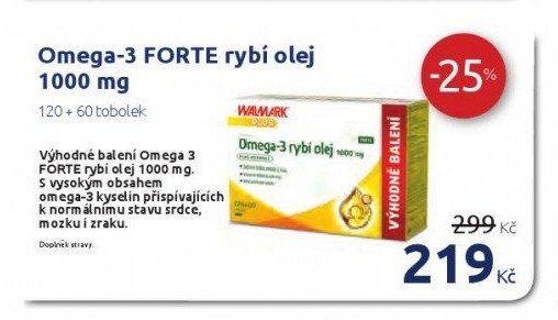 Omega-3 FORTE rybí olej 1000 mg
