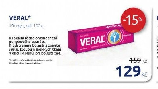 VERAL 10 mg/g, gel, 100 g