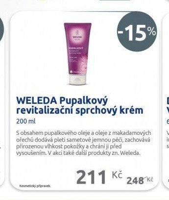 WELEDA Pupalkový revitalizační sprchový krém