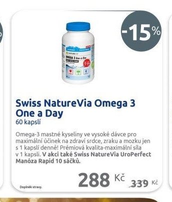 Swiss NatureVia Omega 3 One a Day