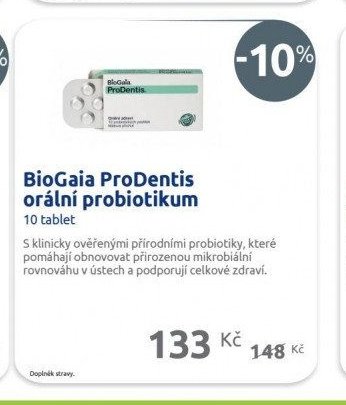 BioGaia ProDentis orální probiotikum