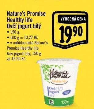 Bílý jogurt ovčí Healthy life Nature'