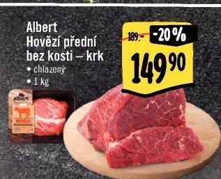 Hovězí přední bez kosti - krk Albert