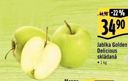 Jablka Golden Delicious