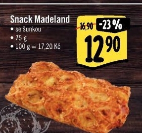Snack Madeland se šunkou Madeta