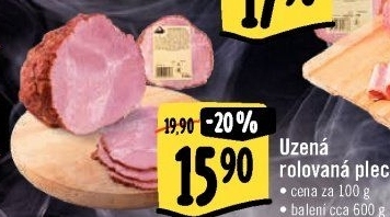 Uzená rolovaná plec Kostelecké uzeniny