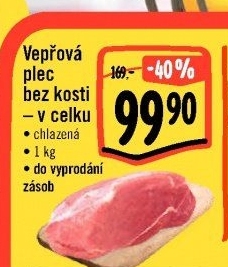 Vepřová plec bez kosti