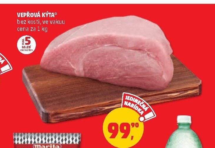 Vepřová kýta, bez kosti, ve vakuu