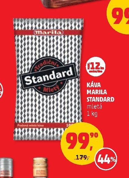 Káva Marila Standard mletá, 1 kg