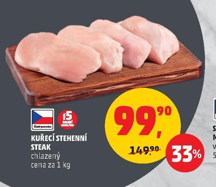 KUŘECÍ STEHENNÍ STEAK