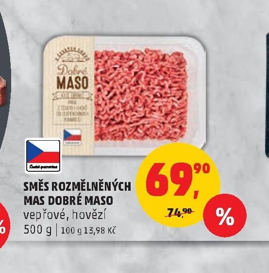 SMĚS ROZMĚLNĚNÝCH MAS DOBRÉ MASO