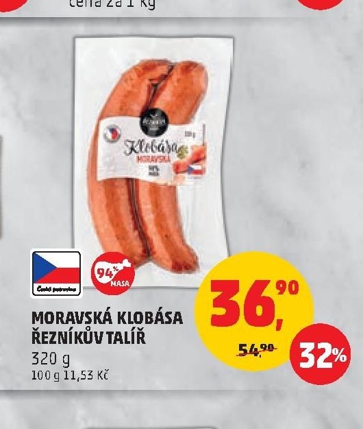 MORAVSKÁ KLOBÁSA ŘEZNÍKŮV TALÍŘ