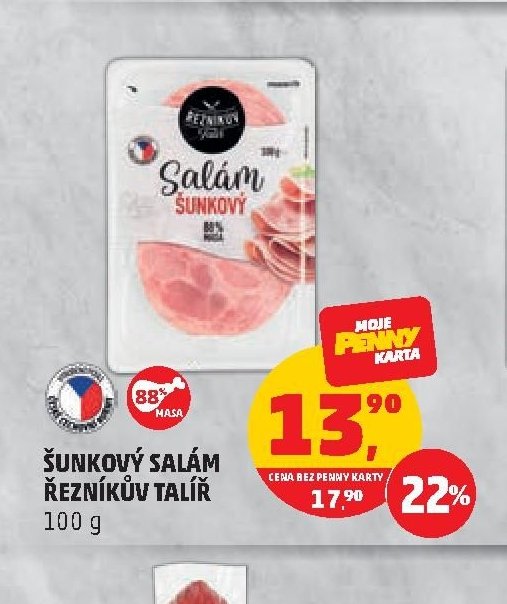 ŠUNKOVÝ SALÁM ŘEZNÍKŮV TALÍŘ