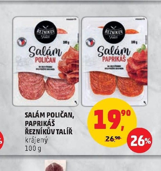 SALÁM POLIČAN, PAPRIKÁŠ ŘEZNÍKŮV TALÍŘ