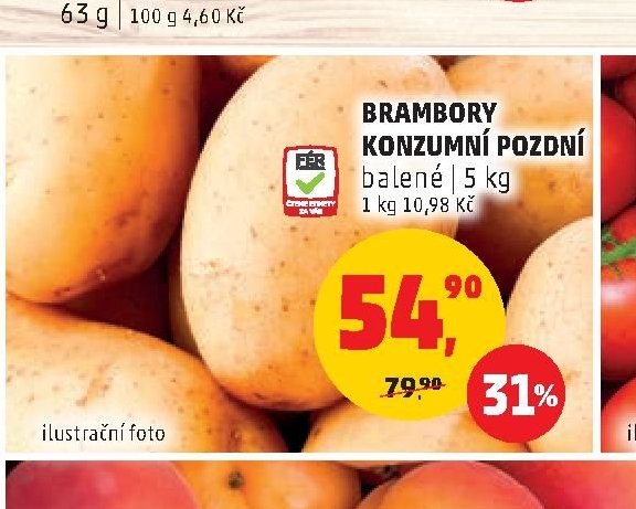 BRAMBORY KONZUMNÍ POZDNÍ