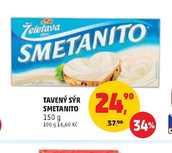 Tavený sýr Smetanito 150 g