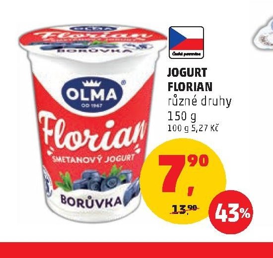 Jogurt Florian různé druhy 150 g