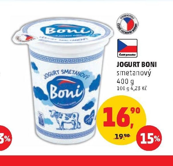 Jogurt Boni smetanový 400 g