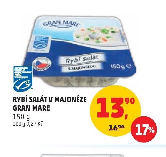 RYBÍ SALÁT V MAJONÉZE GRAN MARE