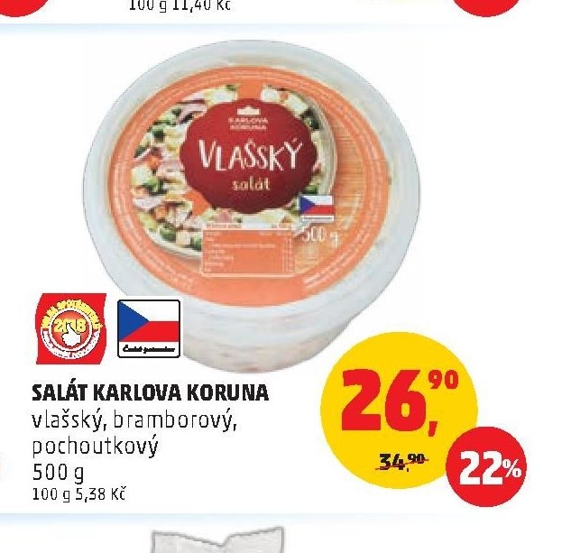 SALÁT KARLOVA KORUNA
