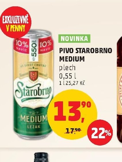 PIVO STAROBRNO MEDIUM