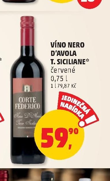 VÍNO NERO D'AVOLA T. SICILIANE*