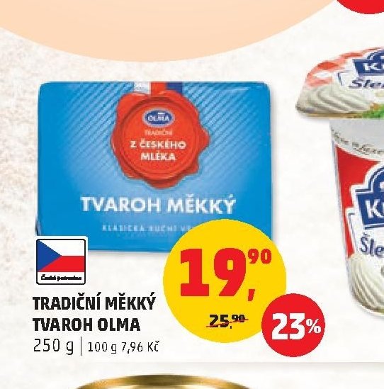 Tradiční měkký tvaroh Olma 250 g