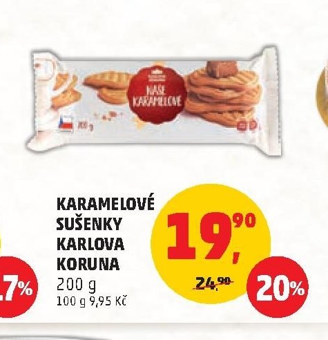 Karamelové sušenky Karlova Koruna 200 g