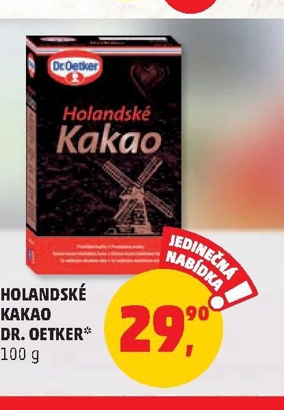 Holandské kakao Dr. Oetker