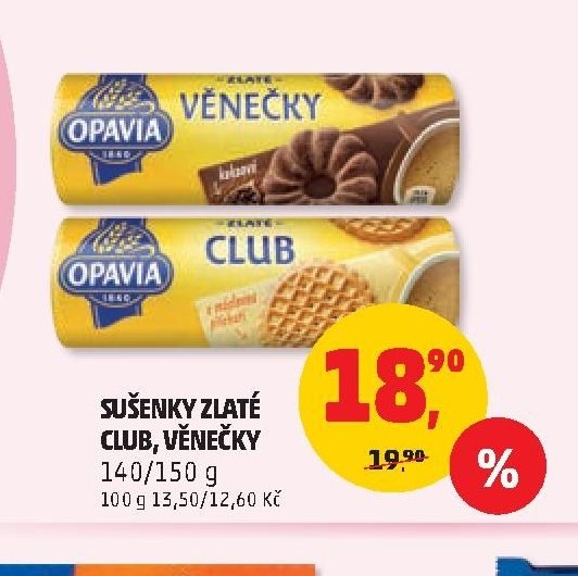 Sušenky Zlaté Club, Věnečky