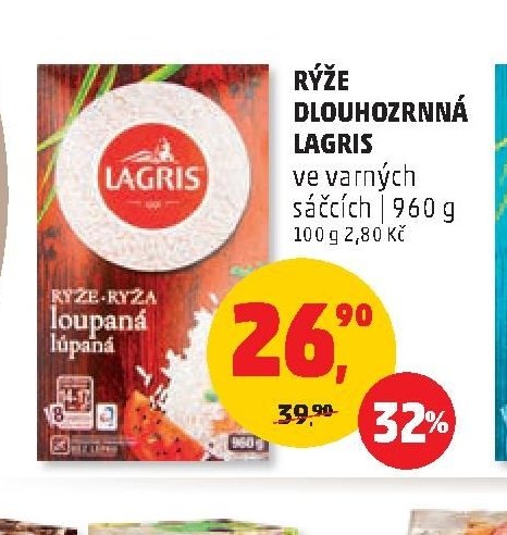 RÝŽE DLOUHOZRNNÁ LAGRIS